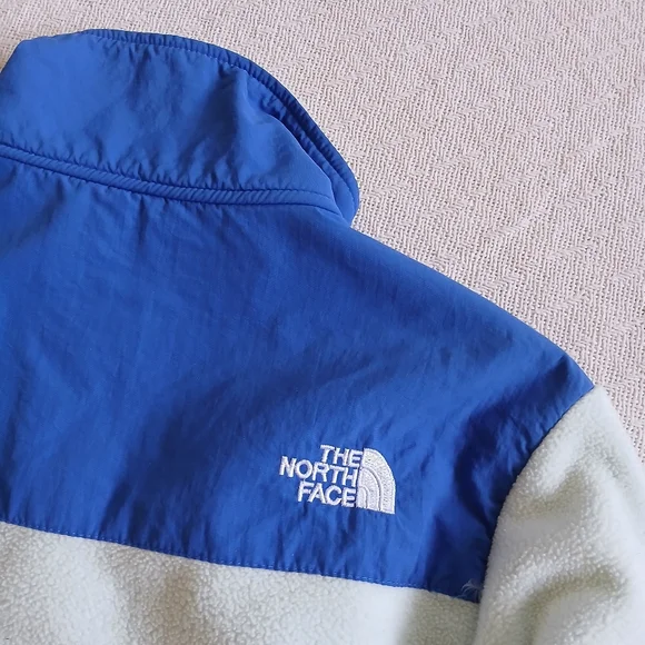 north face ♡ 90s denali blue vintage